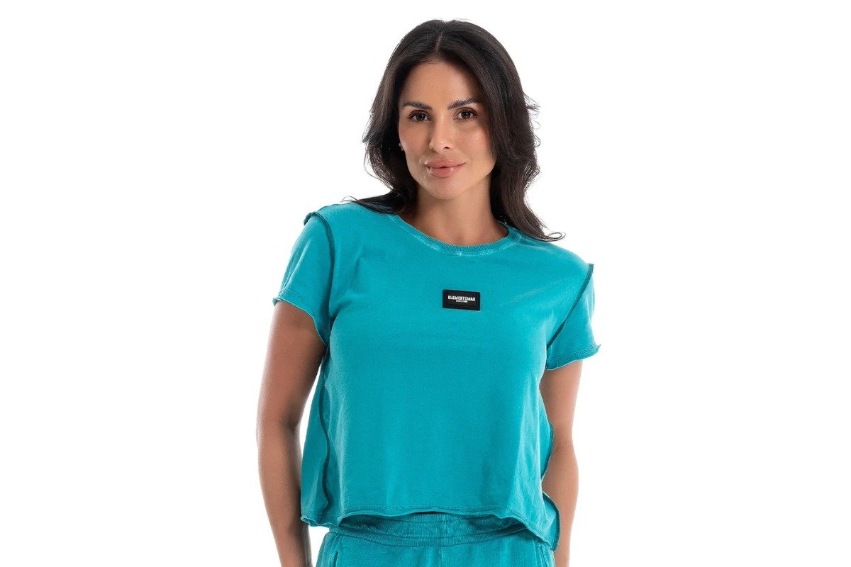 blusa de treino cor azul
